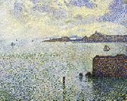 Theo Van Rysselberghe, Sailboats and Estuary